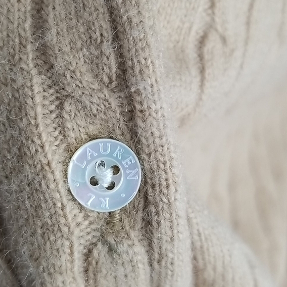 Ralph Lauren wool cashmere cardigan L - Picture 6 of 6